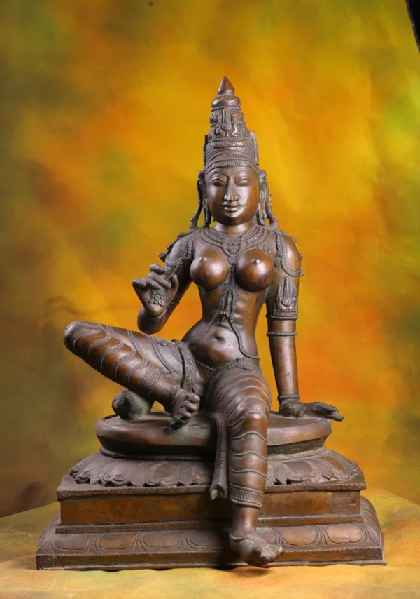 Bronze Bogasakthi Statue - Hindu Goddess of Power & Grace - 24 Inches