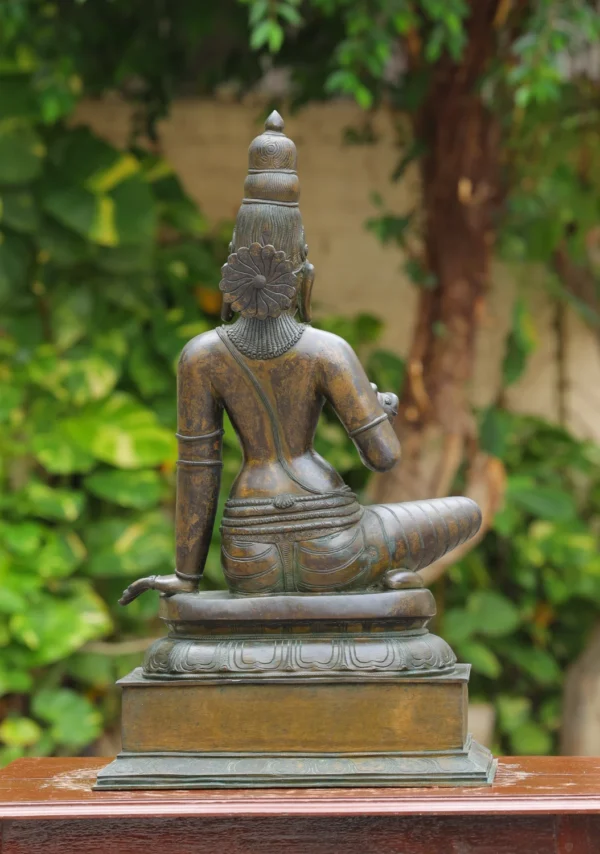 Bronze Bogasakthi Statue - South Indian Goddess Sculpture - 30 Inches - Image 4