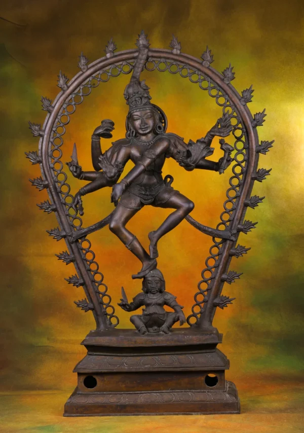Bronze Shiva Nataraja Statue - Hindu God of Dance & Creation - 34 Inches
