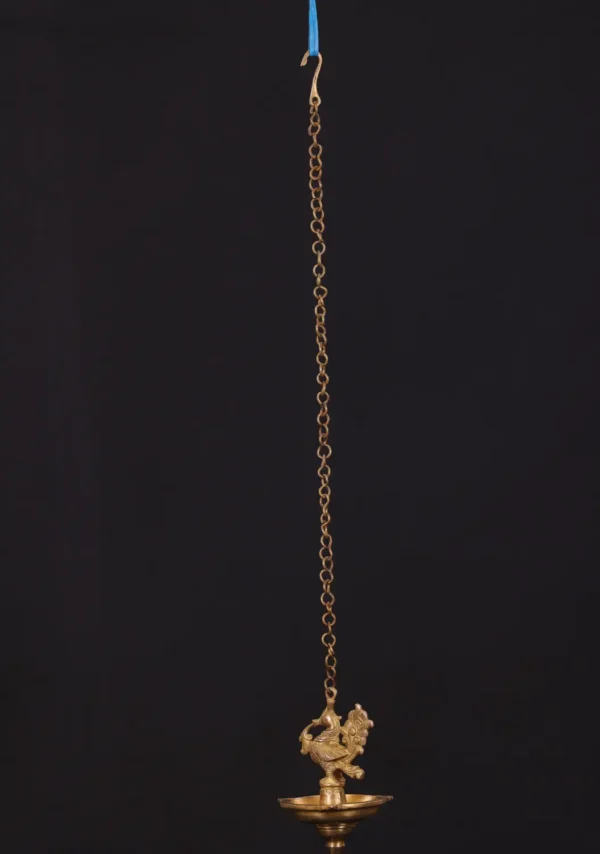 Brass Annam Lamp - Hanging Decor with 3 Deep - Image 2