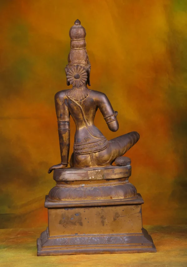 Bronze Bogasakthi Statue - South Indian Divine Grace - 20 Inches - Image 4