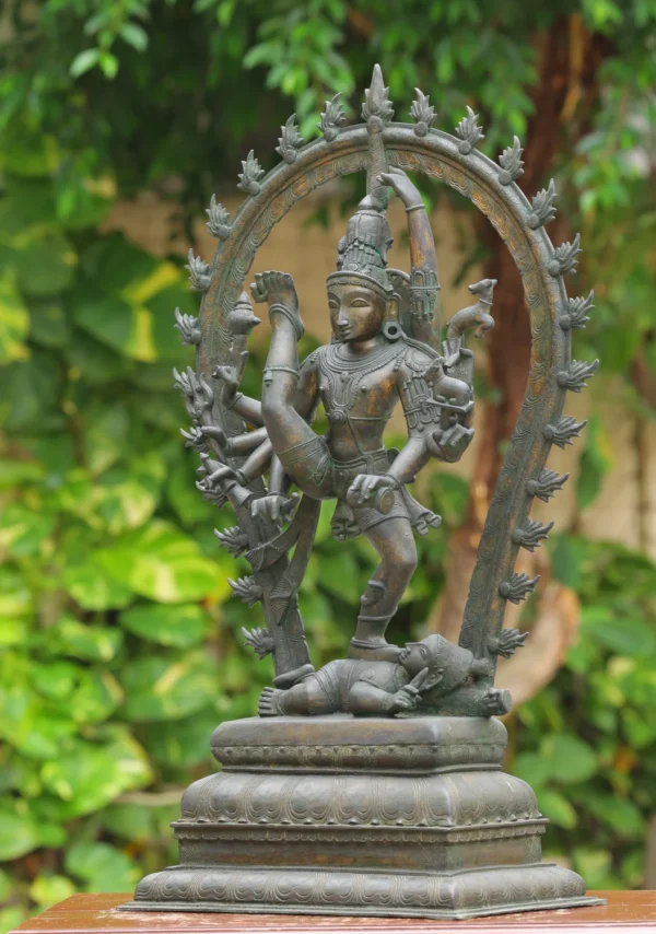 Bronze Uruthuva Thandavam Nataraja - Lord Shiva Dance - 38 Inches - Image 2